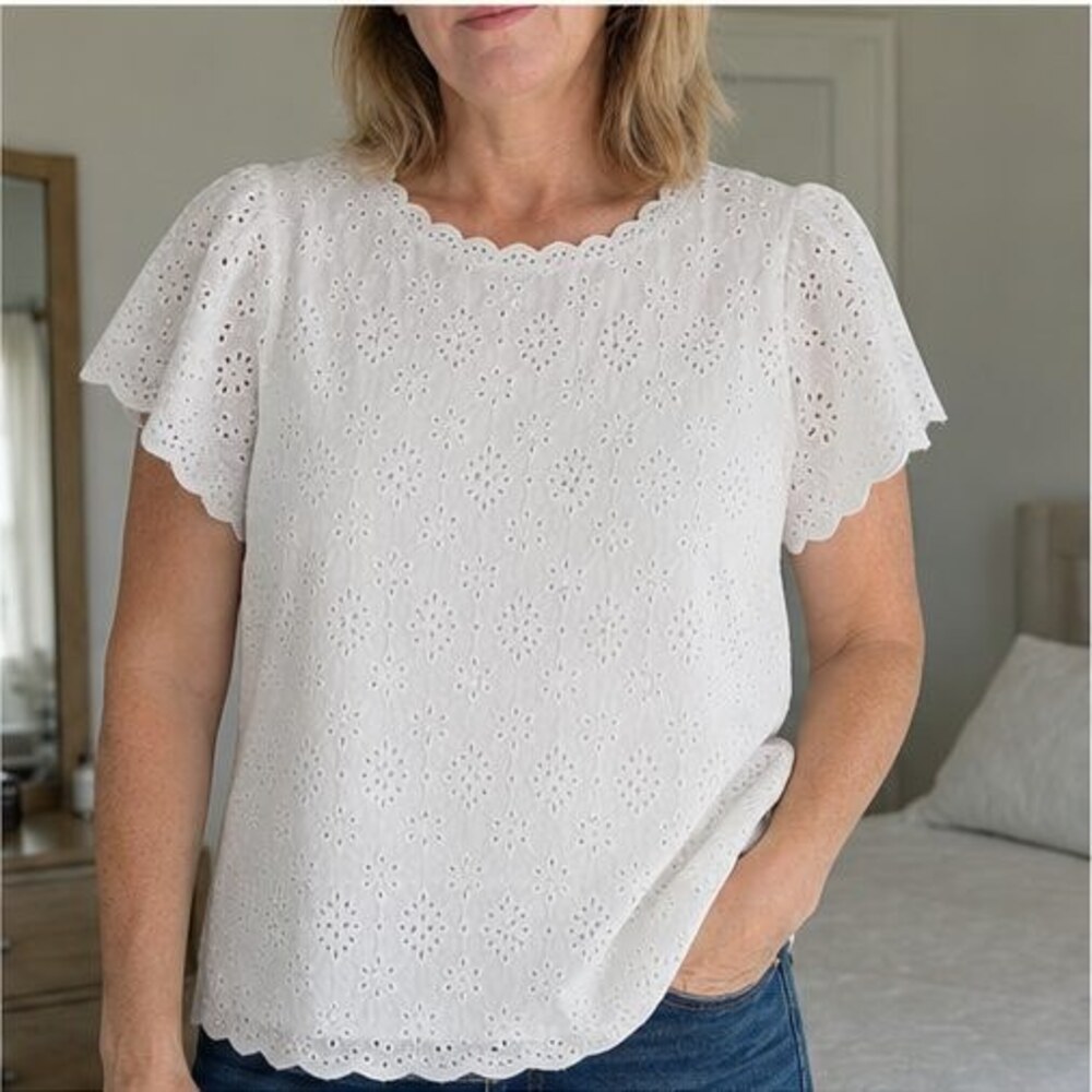Sage Button Blouse - Picture 2 of 6